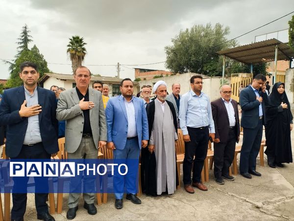 آیین کلنگ‌زنی دبستان ۱۲ کلاسه شهید ولی‌زاده سورک در شهرستان میاندورود 