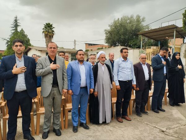آیین کلنگ‌زنی دبستان ۱۲ کلاسه شهید ولی‌زاده سورک در شهرستان میاندورود 