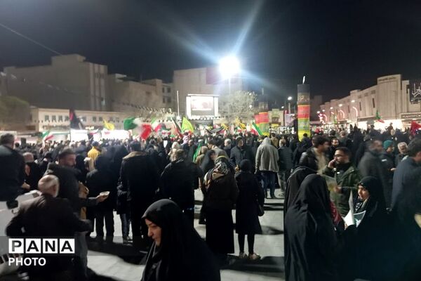 وداع با پیکر شهدا و تجمع ضد صهیونیسمی در شهرری