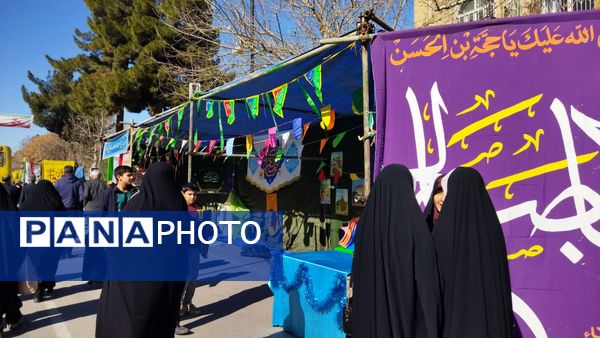 لحظاتی از آماده سازی موکب ها برای مهمانی کیلومتری نیشابور 