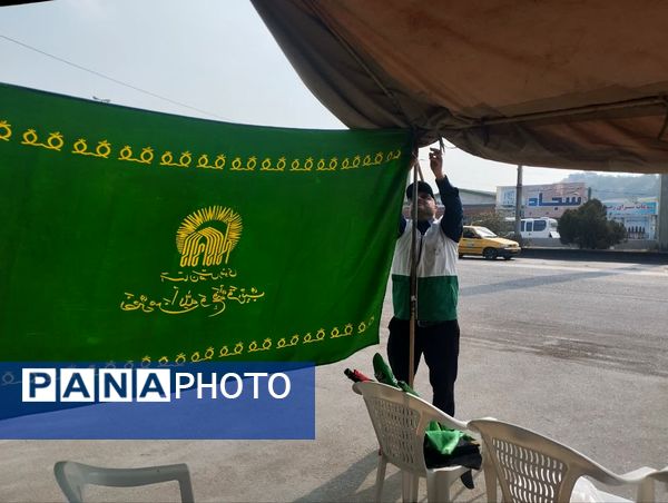 برپایی موکب امام رضا(ع) در میاندورود 