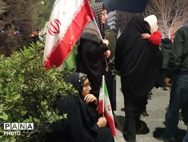 حرکت دسته عزاداری در شهرستان نیشابور