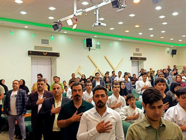 مراسم ارتقاء کمربند سبک پرفکت کیوکوشین کاراته در شهرستان کاشمر