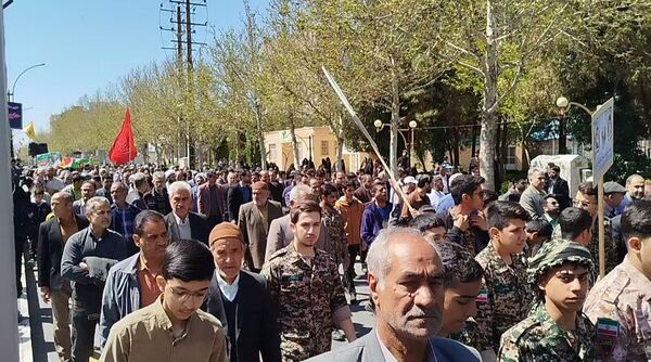 مراسم راهپیمایی روز قدس در شهرستان کاشمر با حضور پررنگ مردم برگزار شد
