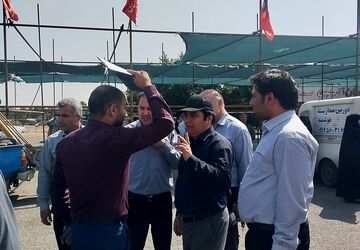 آماده سازی محل اسکان زائران مراسم بدرقه قائد شهید شهرستان نظرآباد