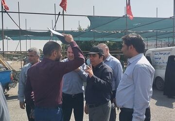 آماده سازی محل اسکان زائران مراسم بدرقه قائد شهید شهرستان نظرآباد