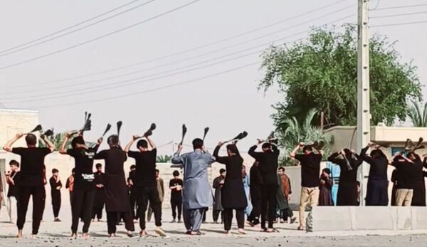 مراسم عاشورای حسینی در شهرستان قلعه‌گنج