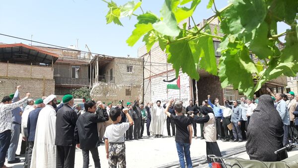 تجمع مردم شهر بار در پی محکومیت ترور شهید اسماعیل هنیه 