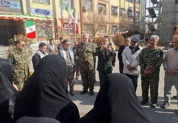 رزمایش گردان بیت المقدس گروهان 3 فرهنگیان سپاه امام رضا در ناحیه۶ مشهد 