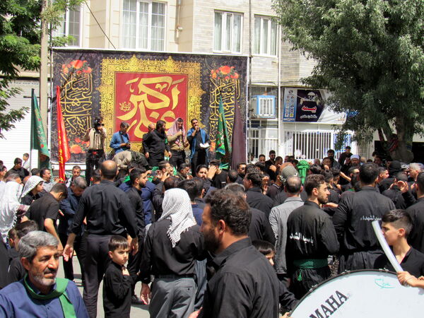 مراسم تاسوعای حسینی در کامیاران 
