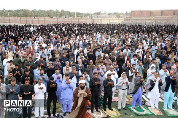 برگزاری نماز عید فطر در شهرستان ریگان