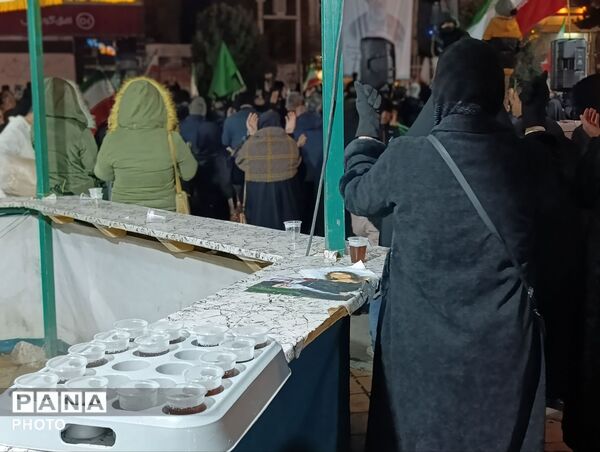 اجتماع حماسی مردم بصیر نیشابور در بلوار فضل