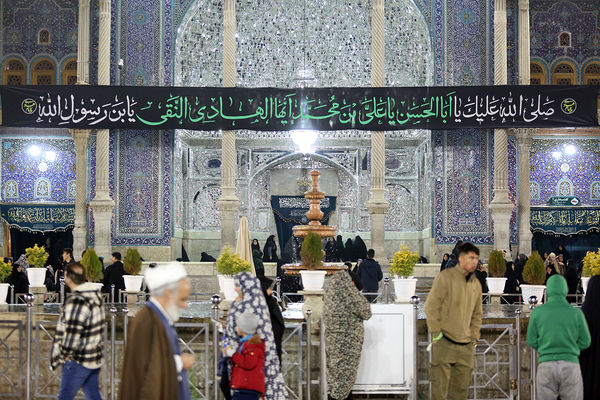 مراسم عزاداری سالروز شهادت امام هادی(ع) در حرم حضرت معصومه(س)