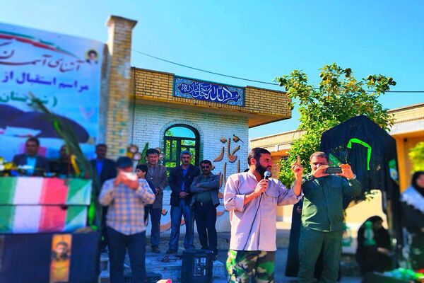  استقبال از شهدای گمنام در دبیرستان فرهیختگان شهرستان باشت