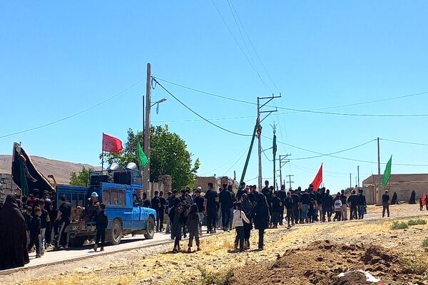 مراسم گرامیداشت تاسوعای حسینی در روستای گزکوه 