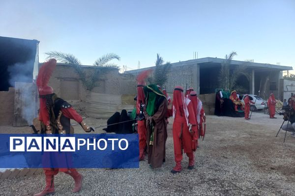 اجرای تعزیه شهادت حضرت زهرا (س) در روستای ظفرآباد شیراز