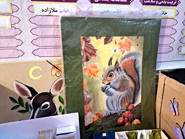 نمایشگاه هنری مدرسه انیس خوش قدم 