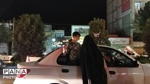 پرچم های ایران بر فراز بلوار فضل نیشابور قرار گرفت 