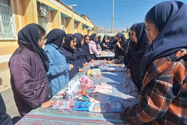 برگزاری بازارچه  کسب و کار دانش‌آموزی در آموزشگاه پویش ناحیه ۳شیراز 