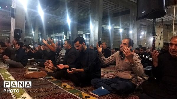 مراسم شب ۱۹ ماه رمضان در مسجد جامع نیشابور 