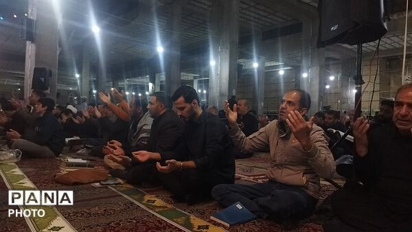 مراسم شب ۱۹ ماه رمضان در مسجد جامع نیشابور 
