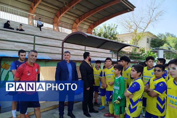 برگزاری مسابقات فوتبال در راستای اجرای «طرح ملی میدان پویا» در ناحیه دو شهرری 