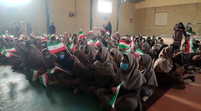 جشن باشکوهی در مدرسه فروغ روستای رضوان برگذار شد