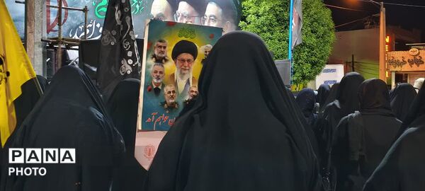 مراسم راهپیمایی و عزاداری برای تشییع رهبر شهید در گچساران 