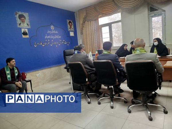 دیدار رئیس سازمان دانش‌آموزی شهرستان فاروج با مدیر جدید آموزش و پرورش این شهر