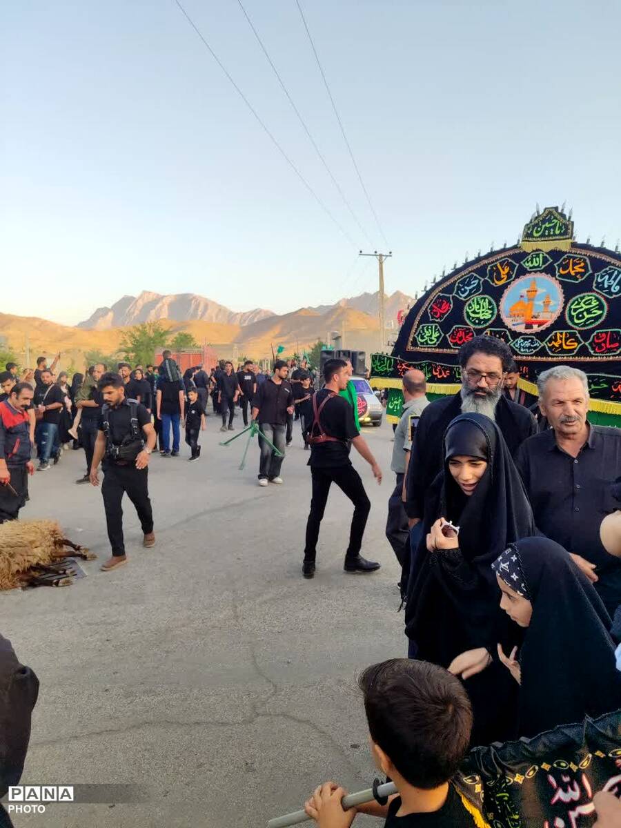 قافله نمادین کربلا در روستای علی آباد پیشکوه تفت