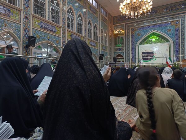 قرائت دعای پر فیض روز عرفه در تکیه ابوالفضلی نیشابور