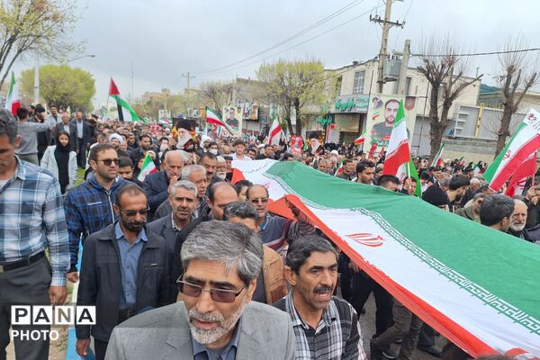 راهپیمایی روز قدس و تشییع شهید اقتدار در مرودشت