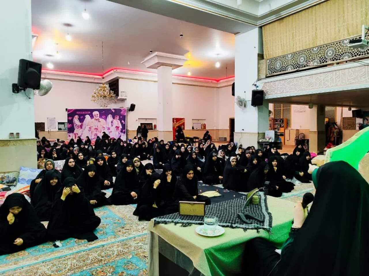 گزارش دیدنی از دختران دانش آموز معتکف در کاشان