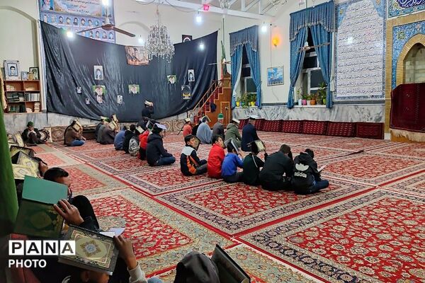 مراسم قرآن به سر در سومین شب قدرمسجد جامع شهر بار 