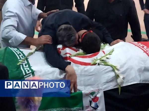 تشییع پیکر مطهر شهیده مریم قنبریان شهید جنایت رژیم صهیونیستی در آستان مقدس حضرات سیدالکریمان