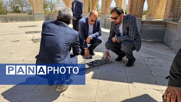 غبارروبی گلزار شهدای شهرستان فاروج 