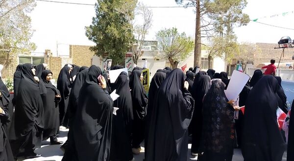 طنین شعار انا علی العهد یا قدس در شهرستان مروست