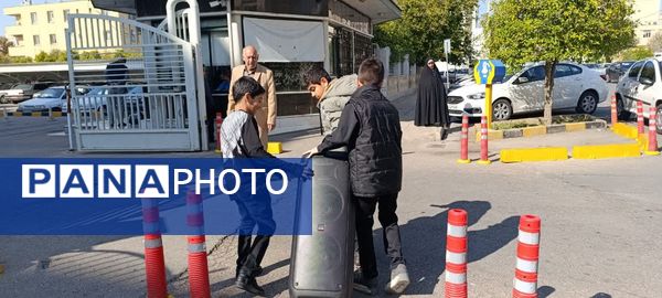 برپایی موکب دهه فاطمیه در اداره‌کل آموزش و پرورش استان فارس