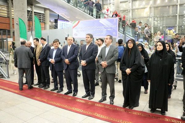 مراسم استقبال از کاروان ورزشی دانش‌آموزی «امید ایران» به میزبانی ناحیه دو شهرری 