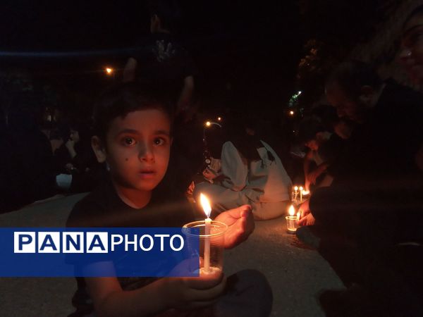 شمع‌های ماتم شام غریبان در لرستان