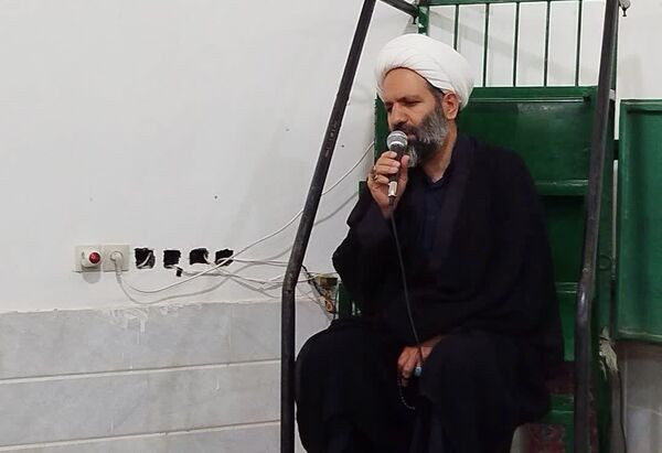 رئیس اداره اوقاف کاشمر میهمان عزاداران تکیه فاطمه زهرا (س) روستای قوچ پلنگ