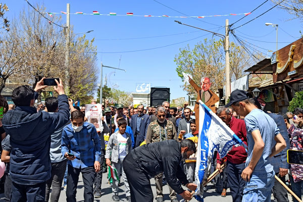 حضور پرشور مردم شهرستان آباده در راهپیمایی روز قدس