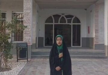 بازدید خبرنگار پانا از کتابخانه الزهرا حاجی‌آباد 