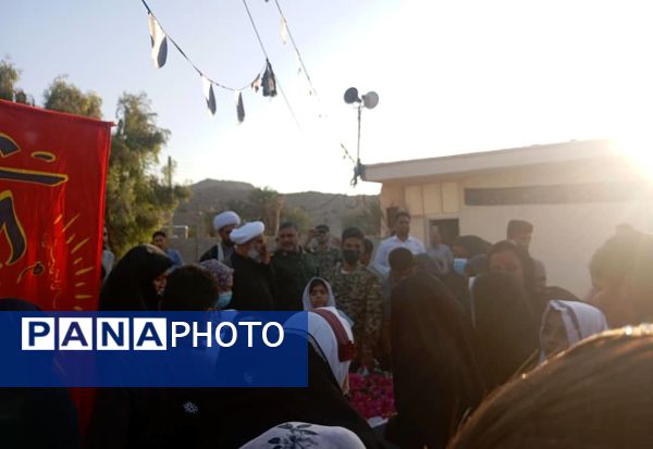 ورود پیکر شهید گمنام به روستای لاور 