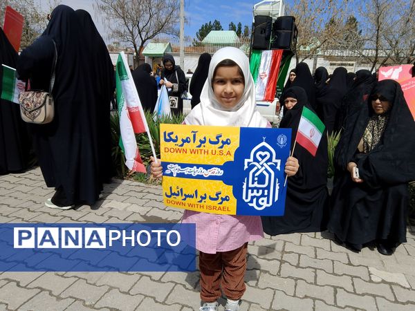 راهپیمایی باشکوه روز قدس در شهرستان گلبهار