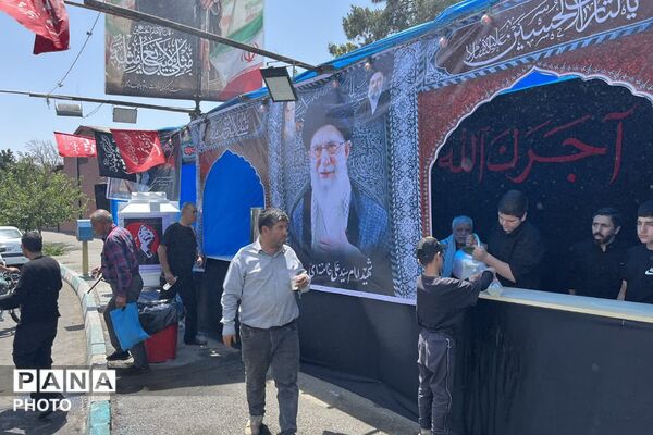 پذیرایی و مهمان نوازی مردم چهاردانگه از زائران و محبان رهبر شهید