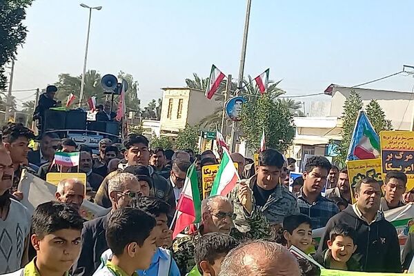 راهپیمایی 22 بهمن در سعدآباد