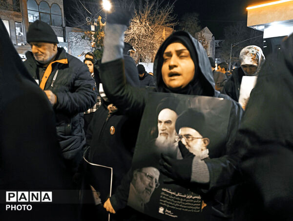 حضور ملت غیور بجنورد در شهرستان بجنورد  پی شهادت رهبر انقلاب 