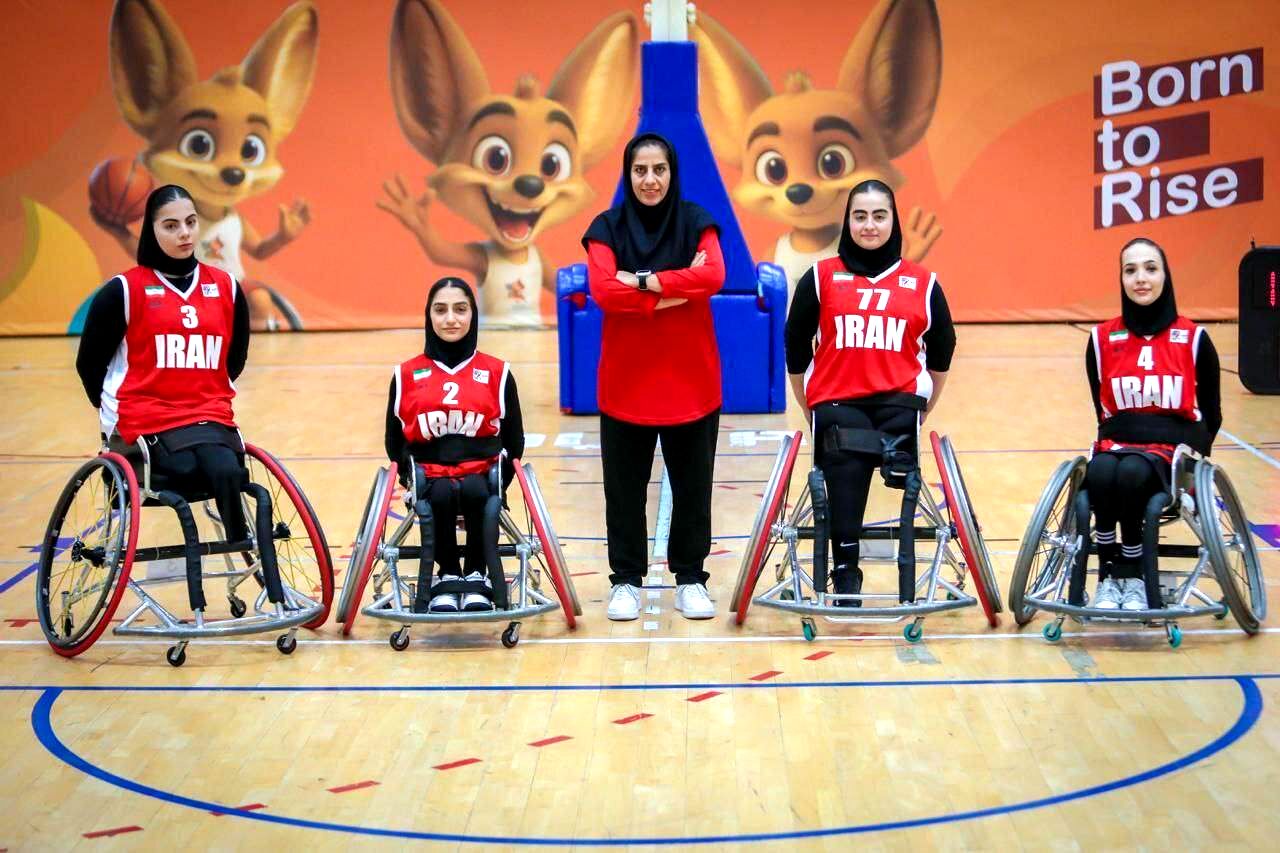 پیروزی دختران بسکتبال با ویلچر سه نفره ایران مقابل بنگلادش