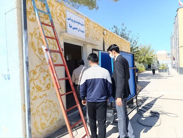 بازدید کارشناس تربیت بدنی شهرستان خلیل آباد از دبیرستان رئیس زاده 